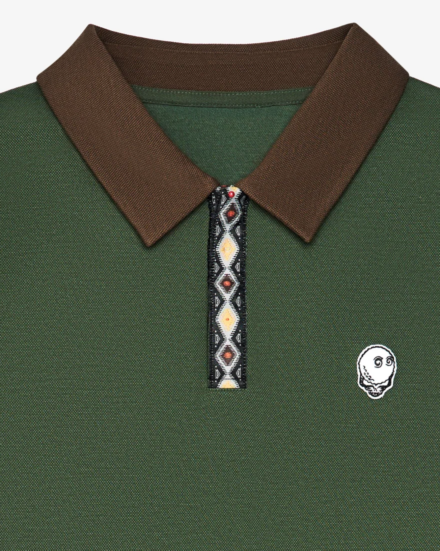 MALBON Grateful Dead Fairway Dancing Buckets Polo | FOREST