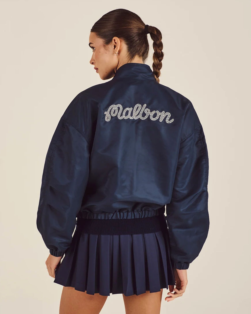 MALBON DELPHINE SCRIPT JACKET | NAVY