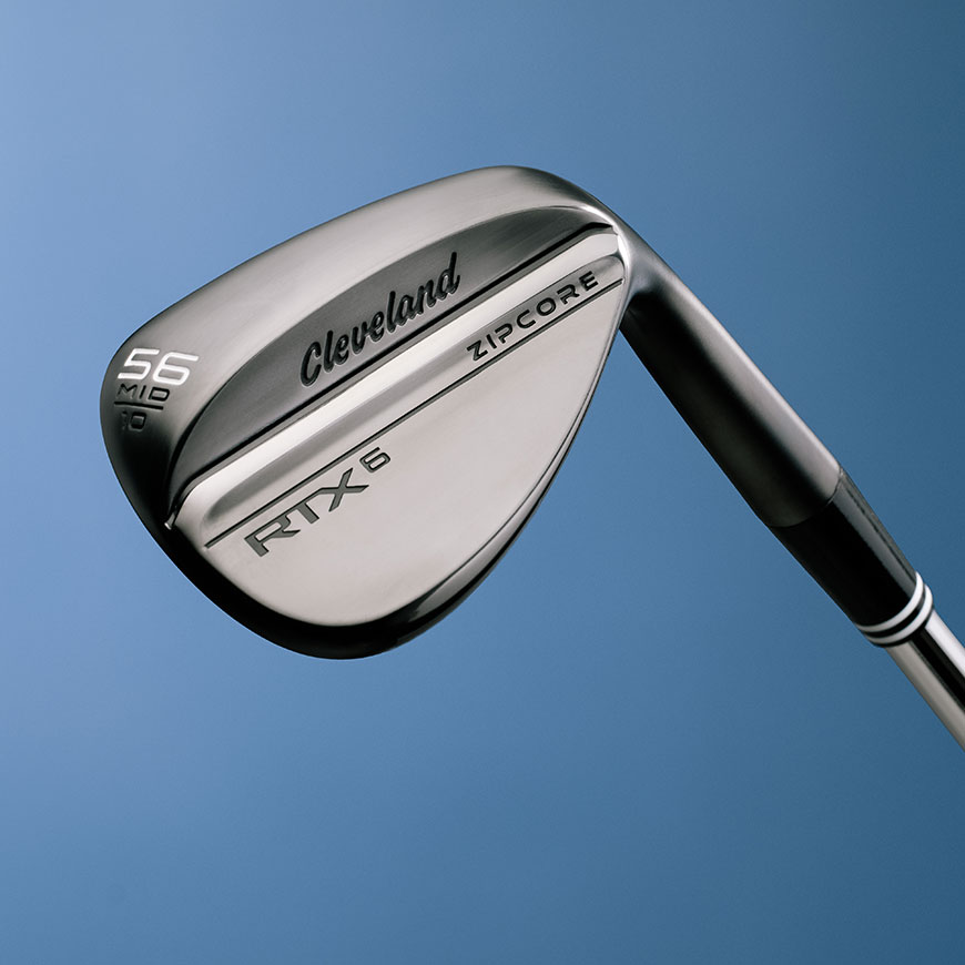 Cleveland RTX6 ZipCore Black Satin Wedge (RH & LH) - Mid bounce