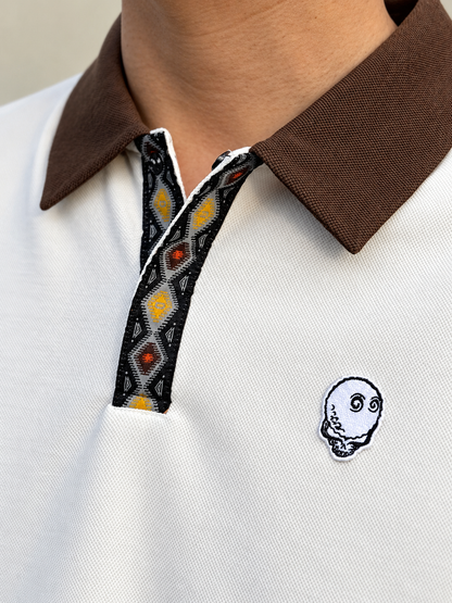 MALBON Grateful Dead Fairway Dancing Buckets Polo | IVORY
