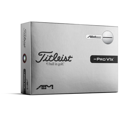Titleist Pro V1x Left Dash Golf Balls - AIM
